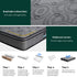 26cm Double Mattress Euro Top Pocket Spring Memory Foam Grey
