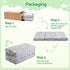 Giselle Bedding Foldable Cot Mattress for Travel Cot, Glow-in-Dark Cover