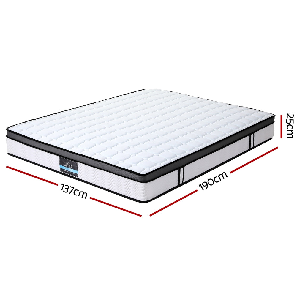 Sorrento Double Mattress 25cm Cool Gel Memory Foam Bonnell Spring