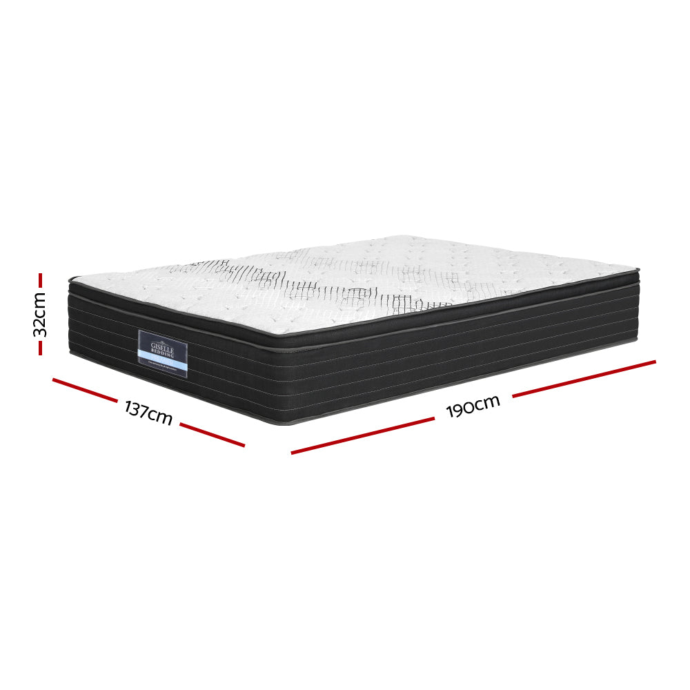Adara Double Mattress 32cm Super Firm 5 Zone Pocket Spring Mattress