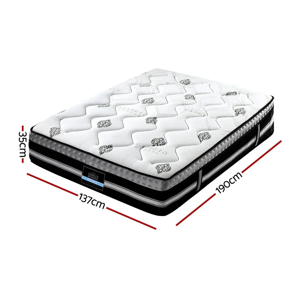 Double Mattress 35cm Bed in a Box Pocket Spring Gel Memory Foam