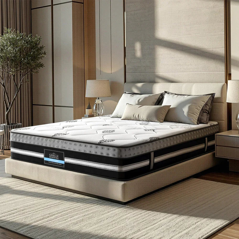 King Mattress 35cm Bed in a Box Pocket Spring Gel Memory Foam