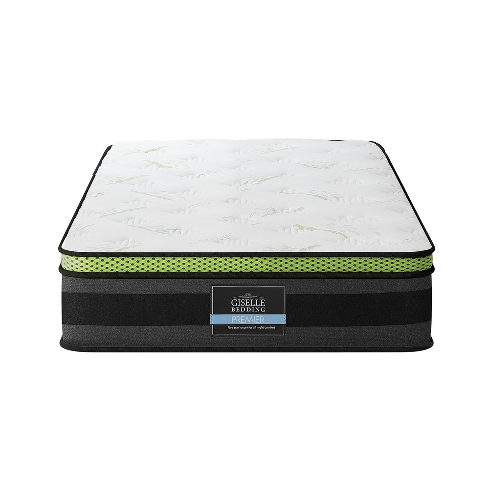 King Single Mattress 30cm Cool Gel Memory Foam Pocket Spring Medium Firm