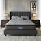 34cm King Mattress Euro Top Gel Memory Foam Pocket Spring Grey