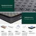 34cm King Mattress Euro Top Gel Memory Foam Pocket Spring Grey