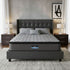 34cm Queen Mattress Euro Top Gel Memory Foam Pocket Spring Grey