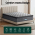 34cm Queen Mattress Euro Top Gel Memory Foam Pocket Spring Grey