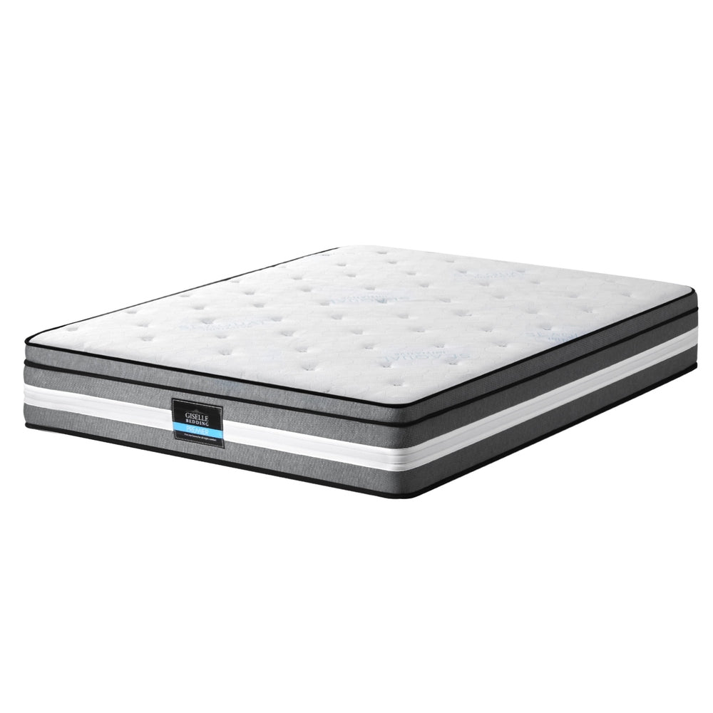 Giselle Bedding Double Mattress 30cm – Gel Foam Euro Top 3‑Zone Pocket Spring