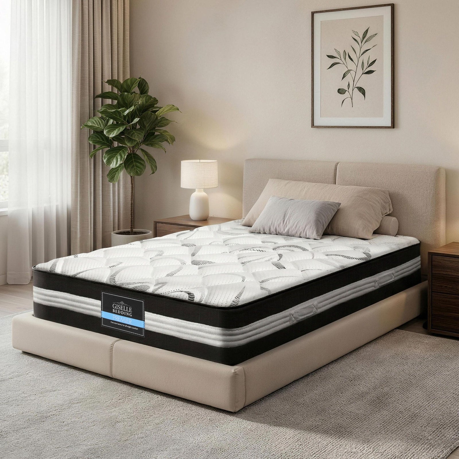 30cm Medium Firm King Single Pocket Spring Mattress