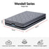 34cm Single Hybrid Mattress Pocket Spring Euro Top Bamboo Fabric Bed