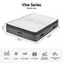 Giselle Bedding Double Mattress 37cm 4-in-1 Adjustable Firmness Cooling Gel Memory Foam Dual-Zone Flippable for Couples