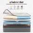 Giselle Bedding King Mattress 37cm 4-in-1 Adjustable Firmness Cooling Gel Memory Foam Dual-Zone Flippable for Couples