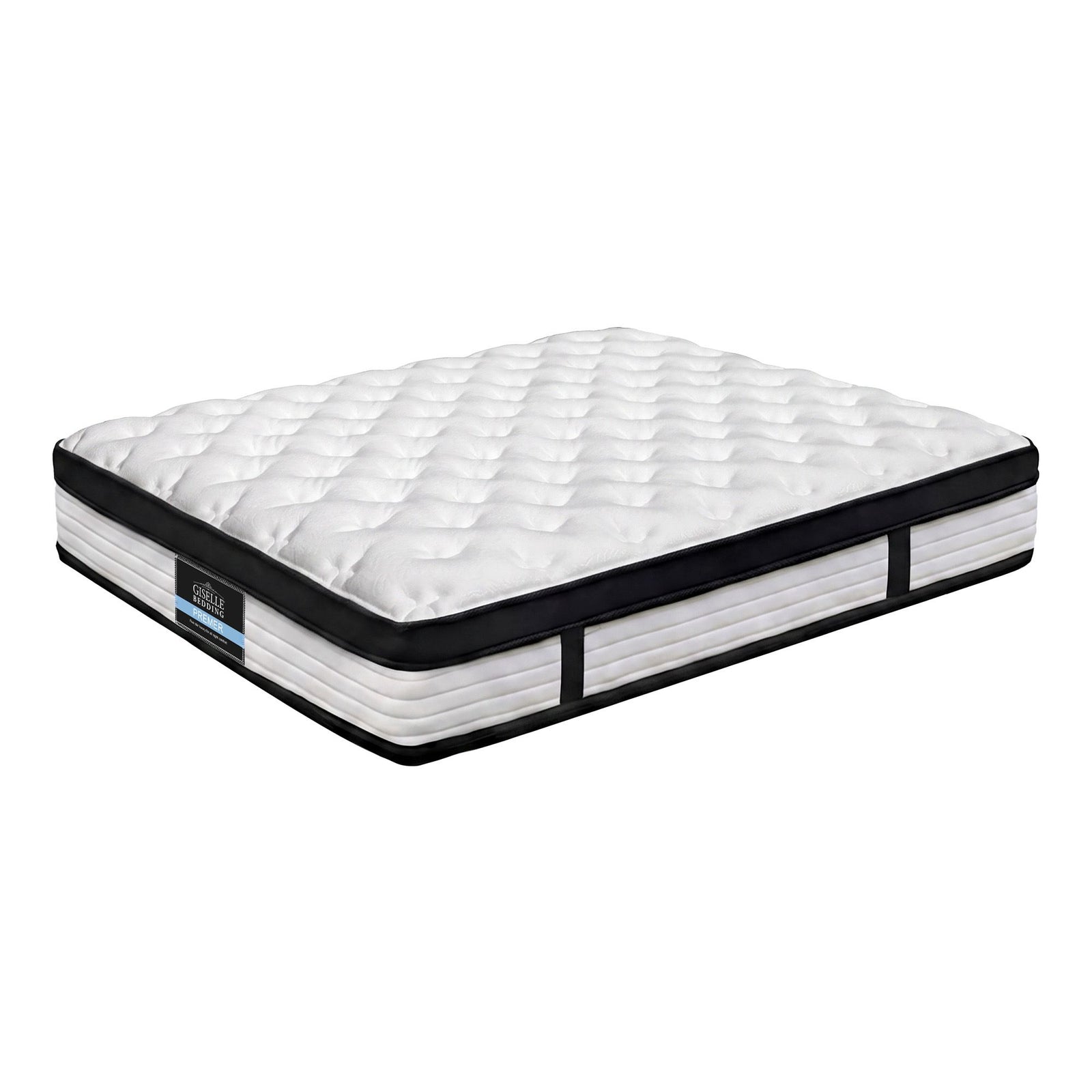Double Euro Top Mattress 31cm Pocket Spring Medium Firm 5 Zone