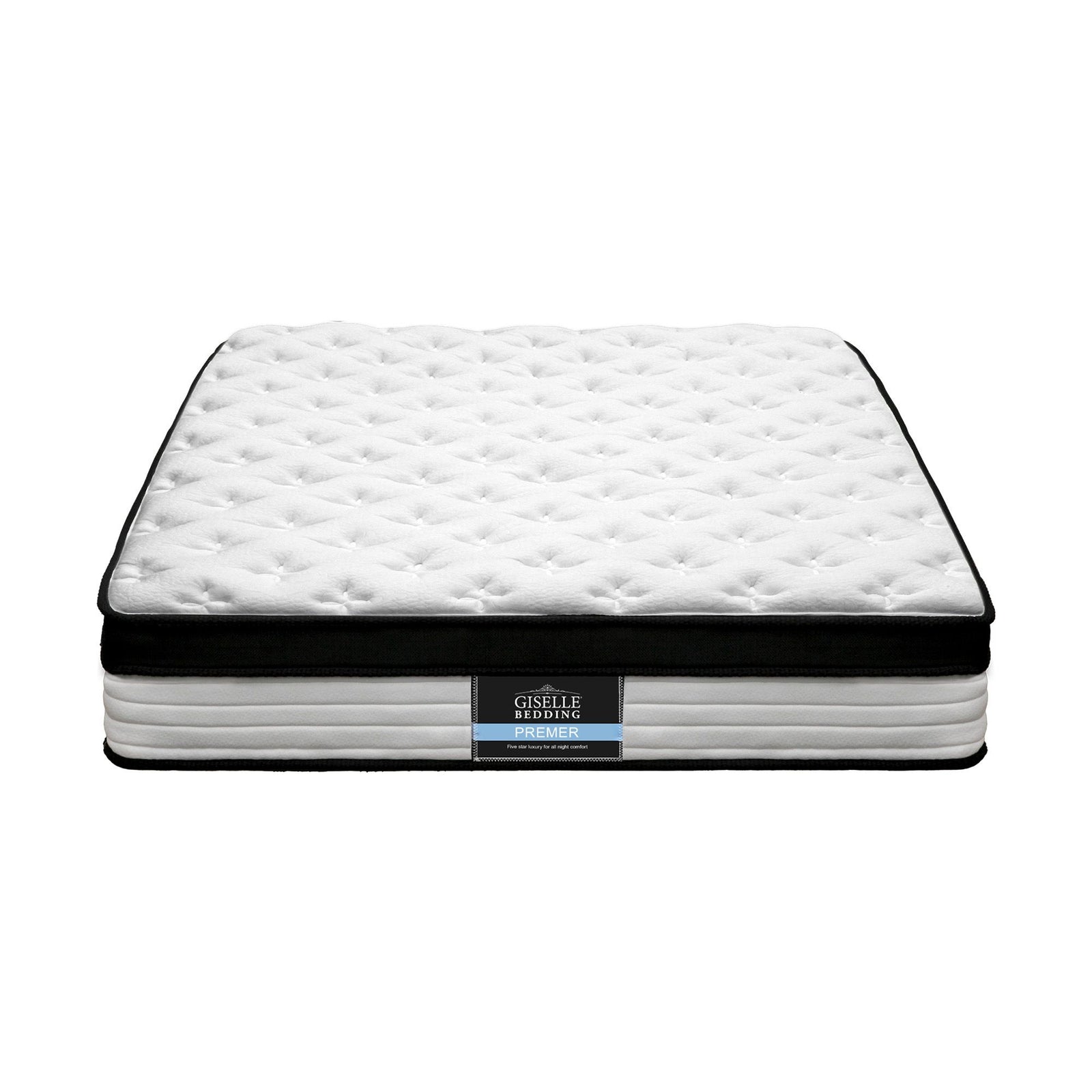 Double Euro Top Mattress 31cm Pocket Spring Medium Firm 5 Zone