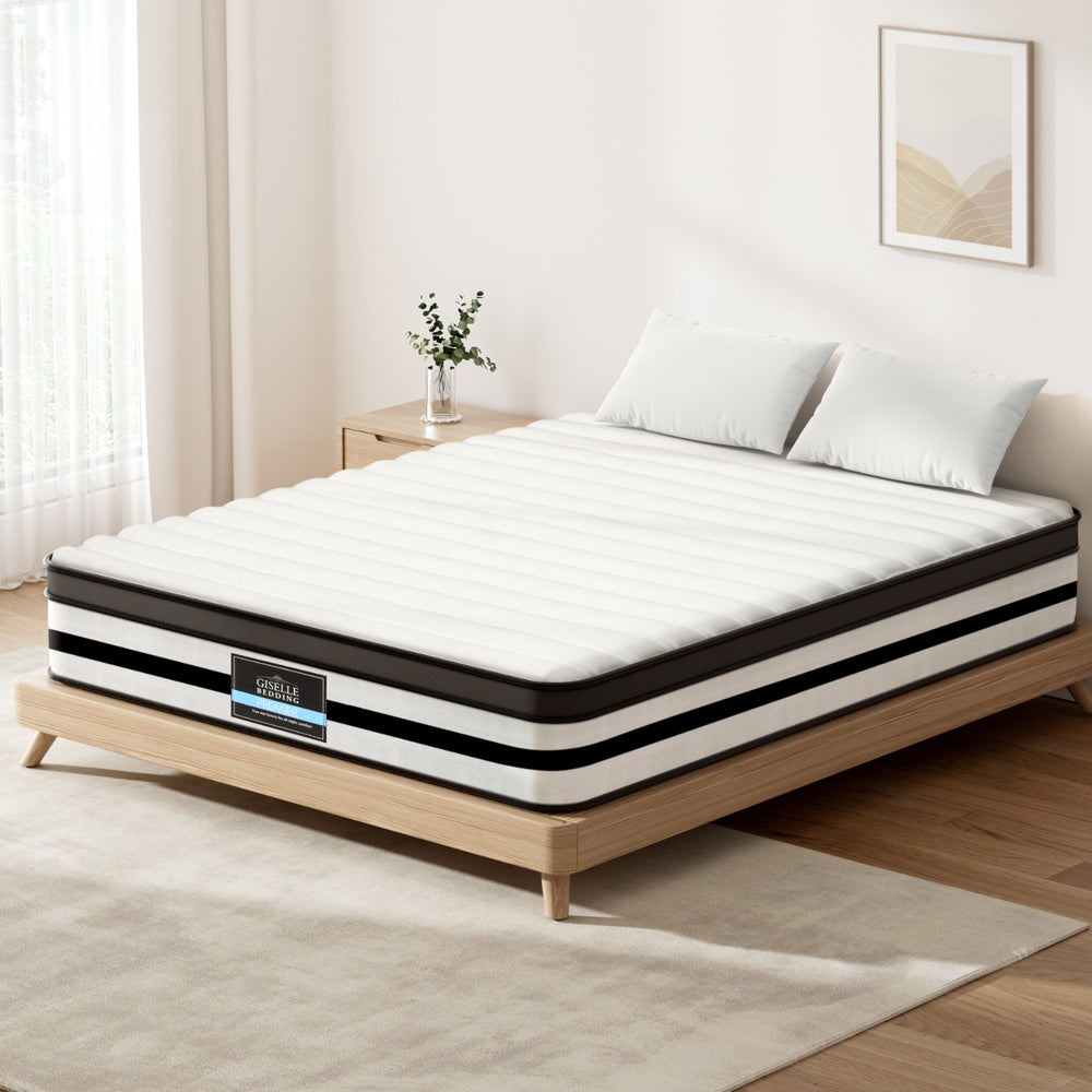 King Euro Top Mattress 27cm Medium Firm Pocket Spring Bed