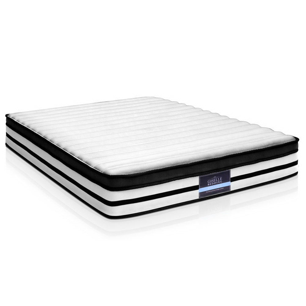 King Euro Top Mattress 27cm Medium Firm Pocket Spring Bed