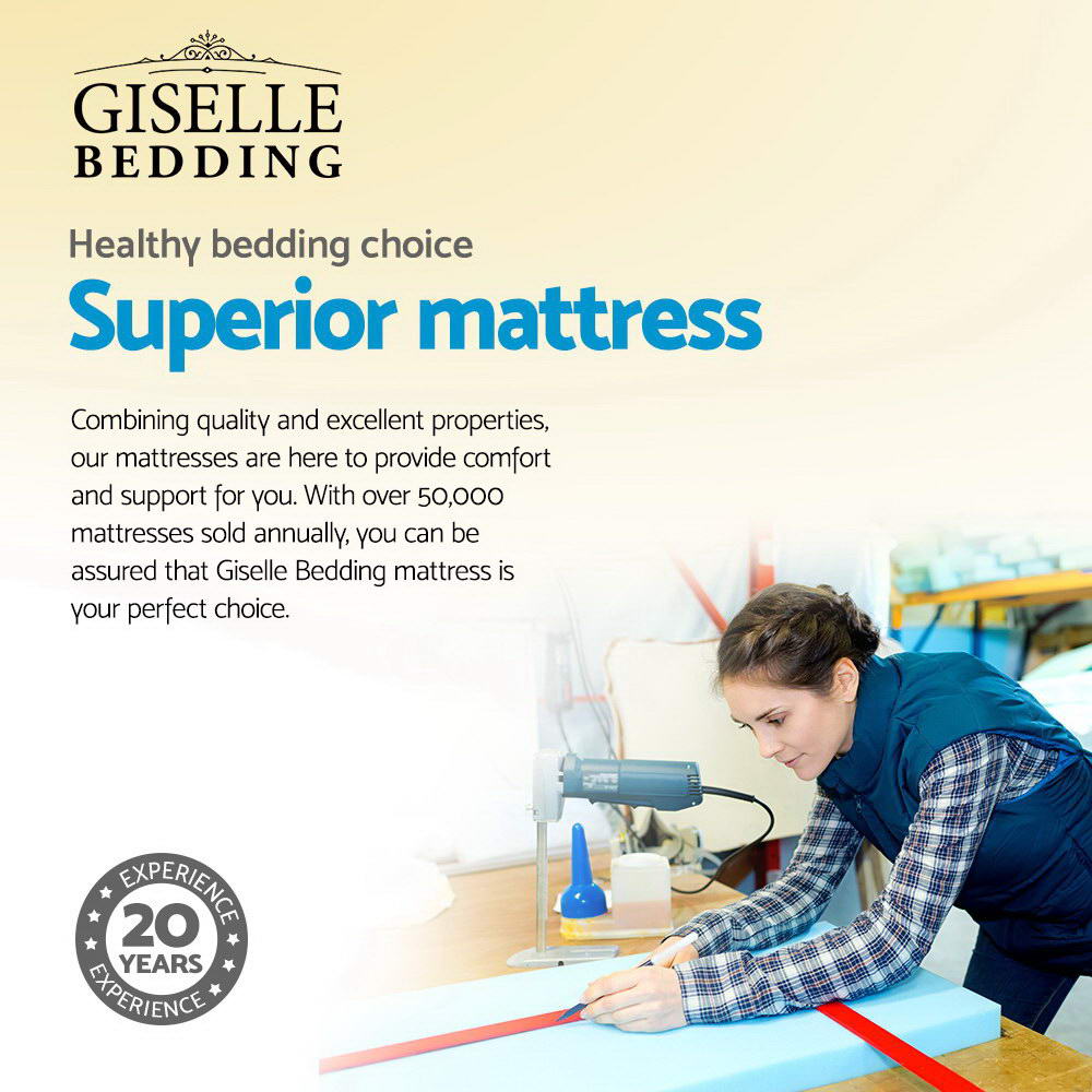 Giselle Bedding 34cm Mattress Bamboo Cover King