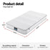 Giselle King Single Mattress 20cm with Reinforced Edge Support Egg-Crate Foam