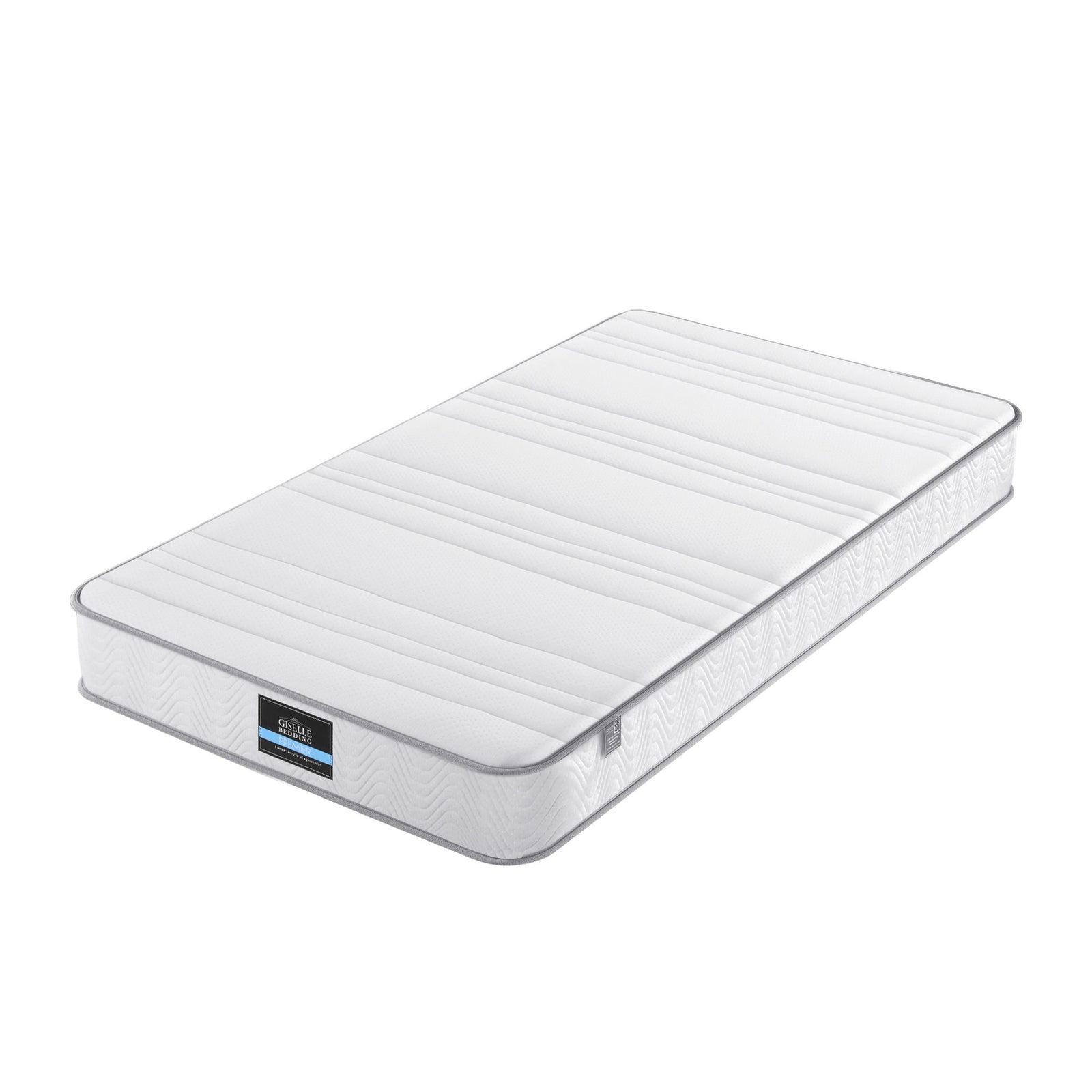 Giselle Single Mattress 20cm with Reinforced Edge Support Egg-Crate Foam