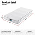 Giselle Single Mattress 20cm with Reinforced Edge Support Egg-Crate Foam