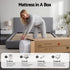 Double Mattress 23cm Pocket Spring Mattress with Adjustable Firmness Reversible Foam Layer for Medium Firm & Firm Support Motion Isolation Bedroom Bed