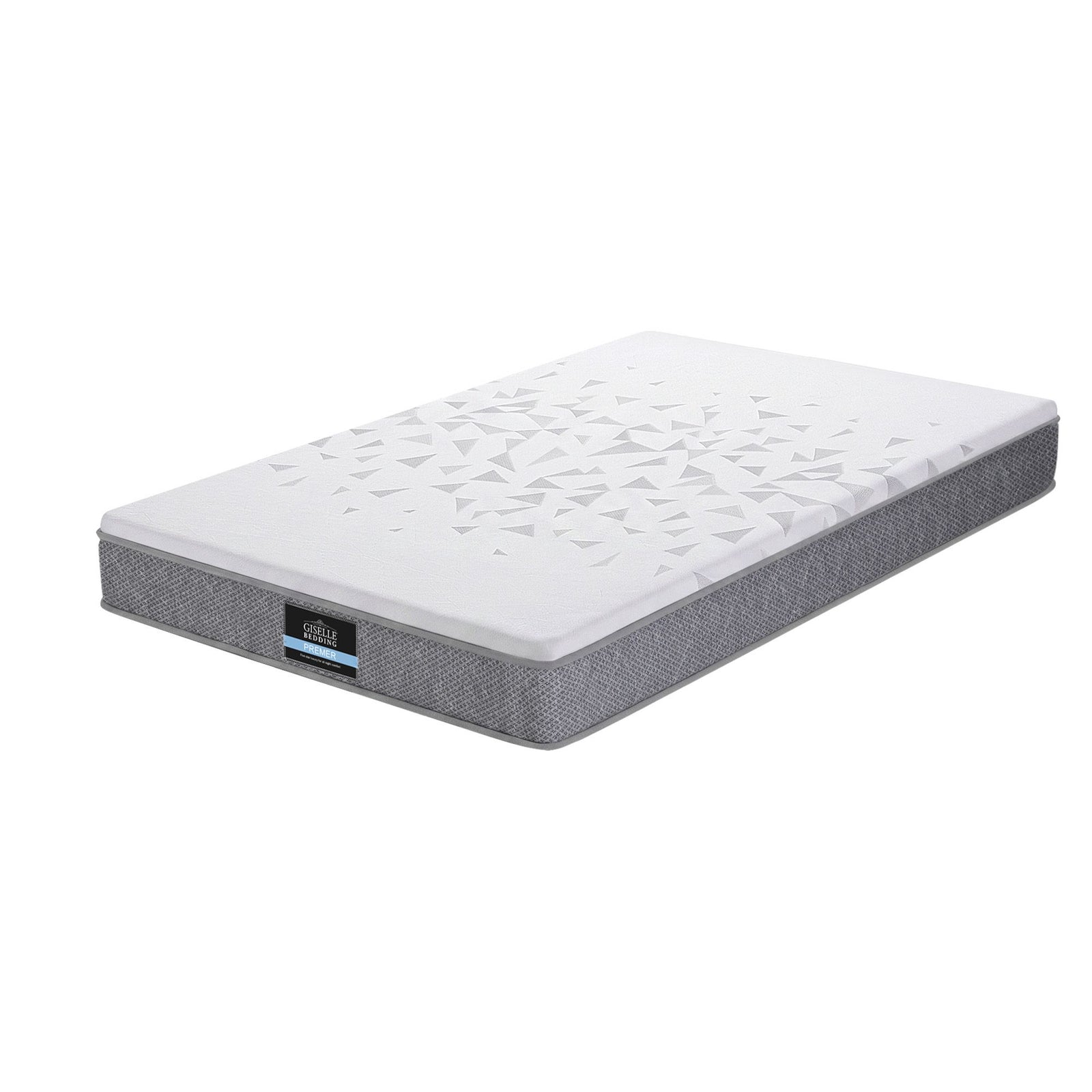 Single Mattress 23cm Pocket Spring Mattress with Adjustable Firmness Reversible Foam Layer for Medium Firm & Firm Support Motion Isolation Bedroom Bed