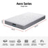 Single Mattress 23cm Pocket Spring Mattress with Adjustable Firmness Reversible Foam Layer for Medium Firm & Firm Support Motion Isolation Bedroom Bed