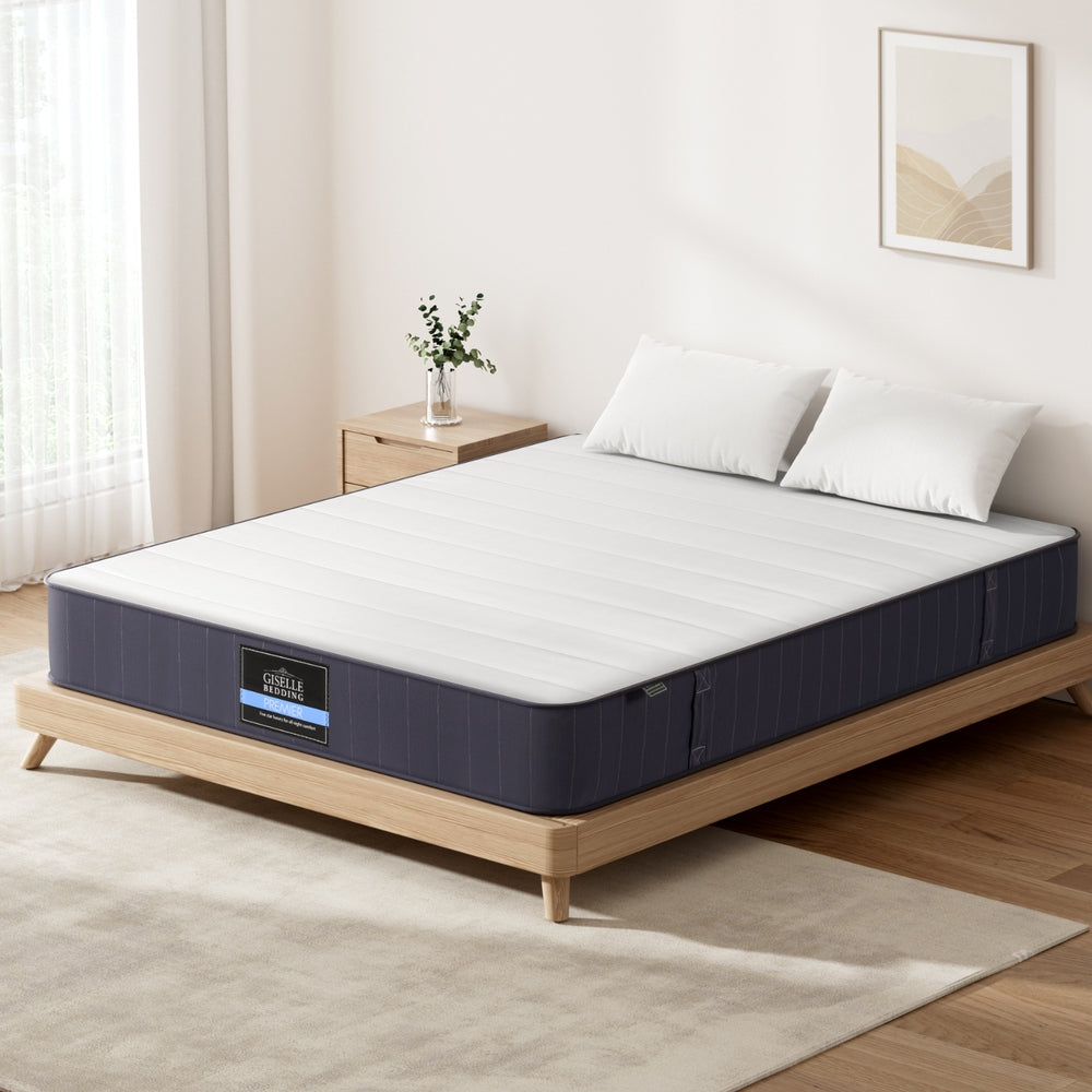 20cm King Mattress Pocket Spring Firm Tight Top Bed Mattress