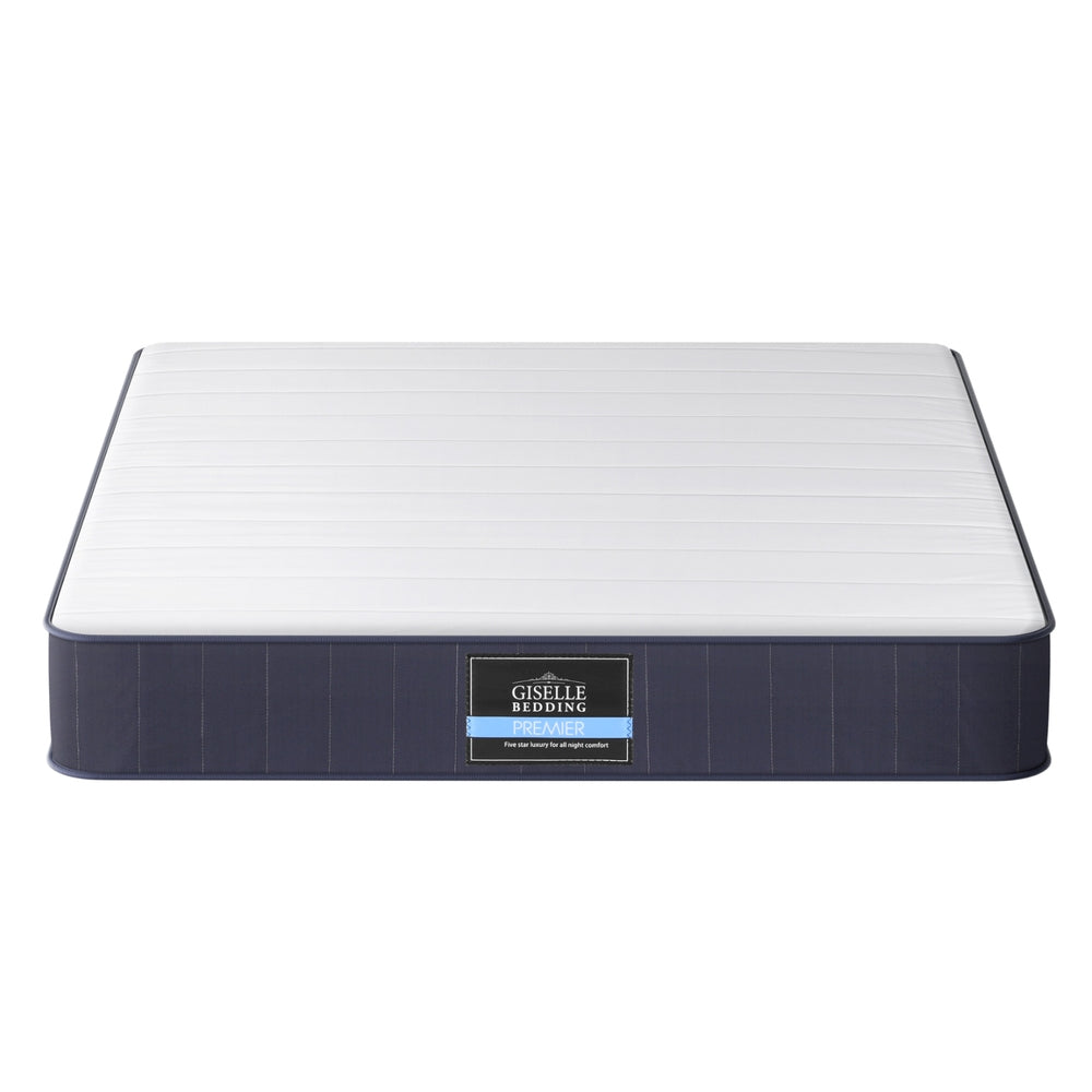 20cm King Mattress Pocket Spring Firm Tight Top Bed Mattress