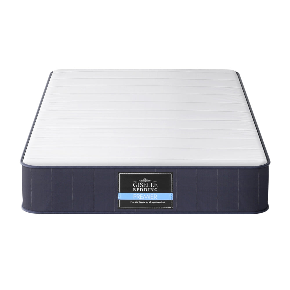 Giselle 20cm King Single Mattress Pocket Spring Firm Tight Top Bed