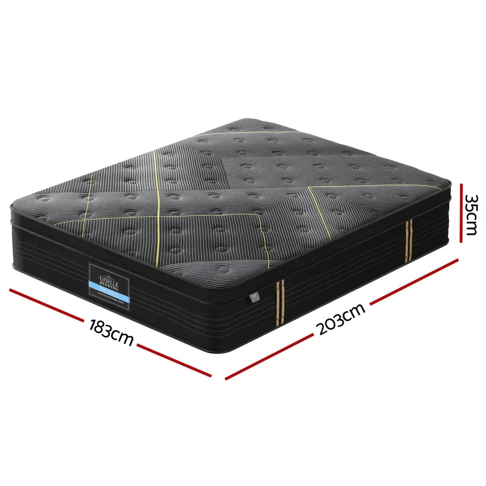 35cm  Mattress King Bed Bamboo Pocket Firm Foam