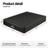 Giselle Bedding Double Mattress 34cm Euro Top with 5-Zone Pocket Spring Support Black