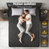 Giselle Bedding Double Mattress 34cm Euro Top with 5-Zone Pocket Spring Support Black