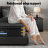 Giselle Bedding Double Mattress 34cm Euro Top with 5-Zone Pocket Spring Support Black
