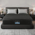 Giselle Bedding Double Mattress 34cm Euro Top with 5-Zone Pocket Spring Support Black