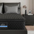 Giselle Bedding Double Mattress 34cm Euro Top with 5-Zone Pocket Spring Support Black