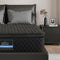 Double Mattress 34cm Euro Top with 5-Zone Pocket Spring Support Black