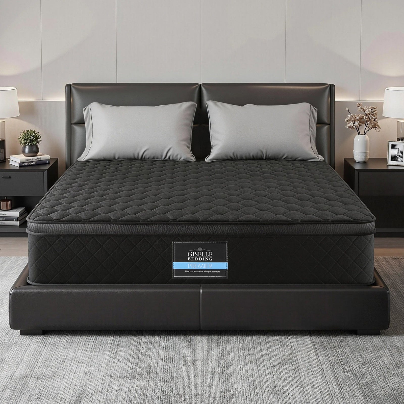 Mattress 34cm 5-Zone Pocket Spring Egg-crate Memory Foam Double