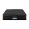 Single Mattress 34cm Euro Top with 5-Zone Pocket Spring Support Black