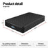 Single Mattress 34cm Euro Top with 5-Zone Pocket Spring Support Black