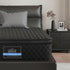 Single Mattress 34cm Euro Top with 5-Zone Pocket Spring Support Black