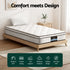 King Single 22cm Euro Top Pocket Spring Mattress Medium Firm Velvet Cover