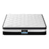 Queen 30cm Euro Top Pocket Spring Mattress Medium Firm Knitted Fabric