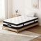 Single 30cm Euro Top Pocket Spring Mattress Medium Firm Knitted Fabric