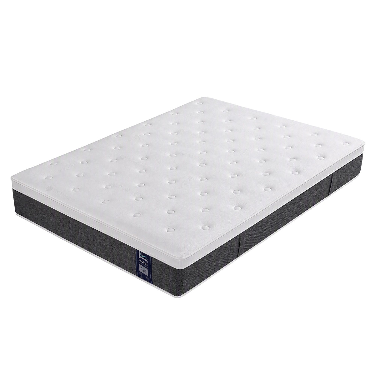 Double Mattress Lumbar Support, 5-Zone Pocket Springs & 2-Row Hardened Edges for Deep Sleep, Cooling Gel Memory & Egg-Crate Foam