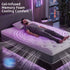 King Single Mattress Lumbar Support, 5-Zone Pocket Springs & 2-Row Hardened Edges for Deep Sleep, Cooling Gel Memory & Egg-Crate Foam
