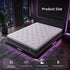 Queen Mattress Lumbar Support, 5-Zone Pocket Springs & 2-Row Hardened Edges for Deep Sleep, Cooling Gel Memory & Egg-Crate Foam
