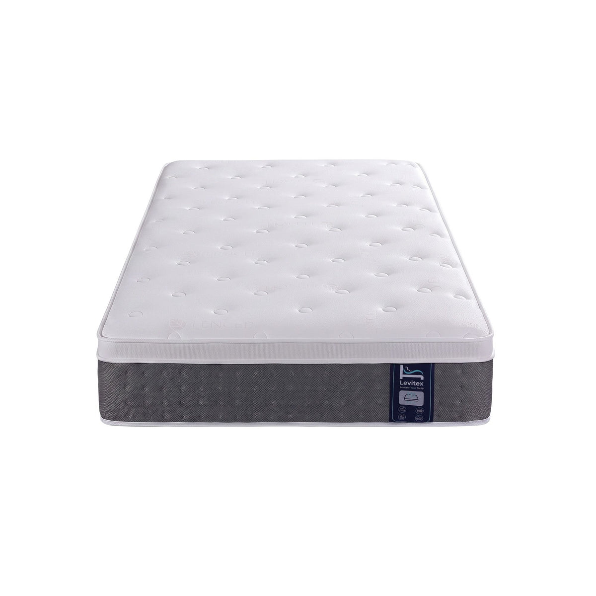 Levitex Single Mattress 30cm Lumbar Support, 5-Zone Pocket Spring, Cooling Gel