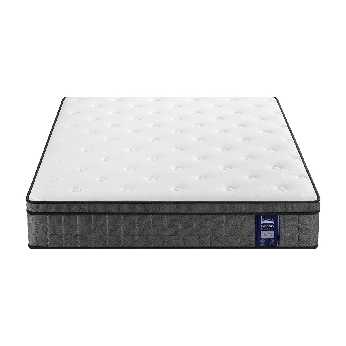 Double Mattress 2 Rows Edge Support for Deep Sleep 5-Zone Ergonomic Pocket Spring Breathable Corrugated Sponge Medium Firm 30CM