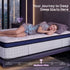 35CM King Single Mattresses Gel Memory Foam and 7-Zone Ergonomic Pocket Spring, Anti-Roll Dual-Row Edge, Triple Cooling System for Hot Sleepers